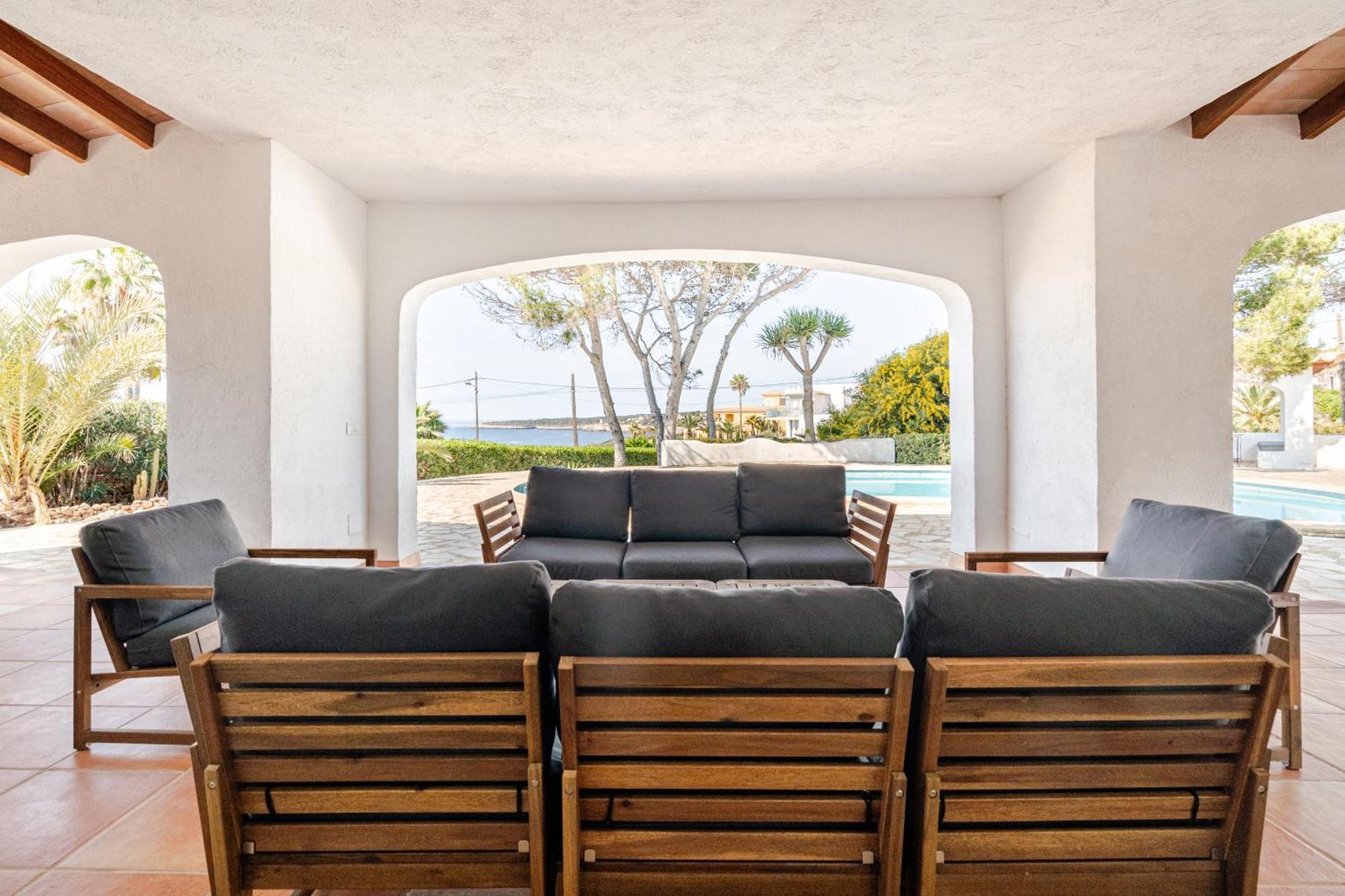 Gigantische Villa Mit Meerblick, Panoramablick & Pool-Oase Cala Pi  Luaran gambar