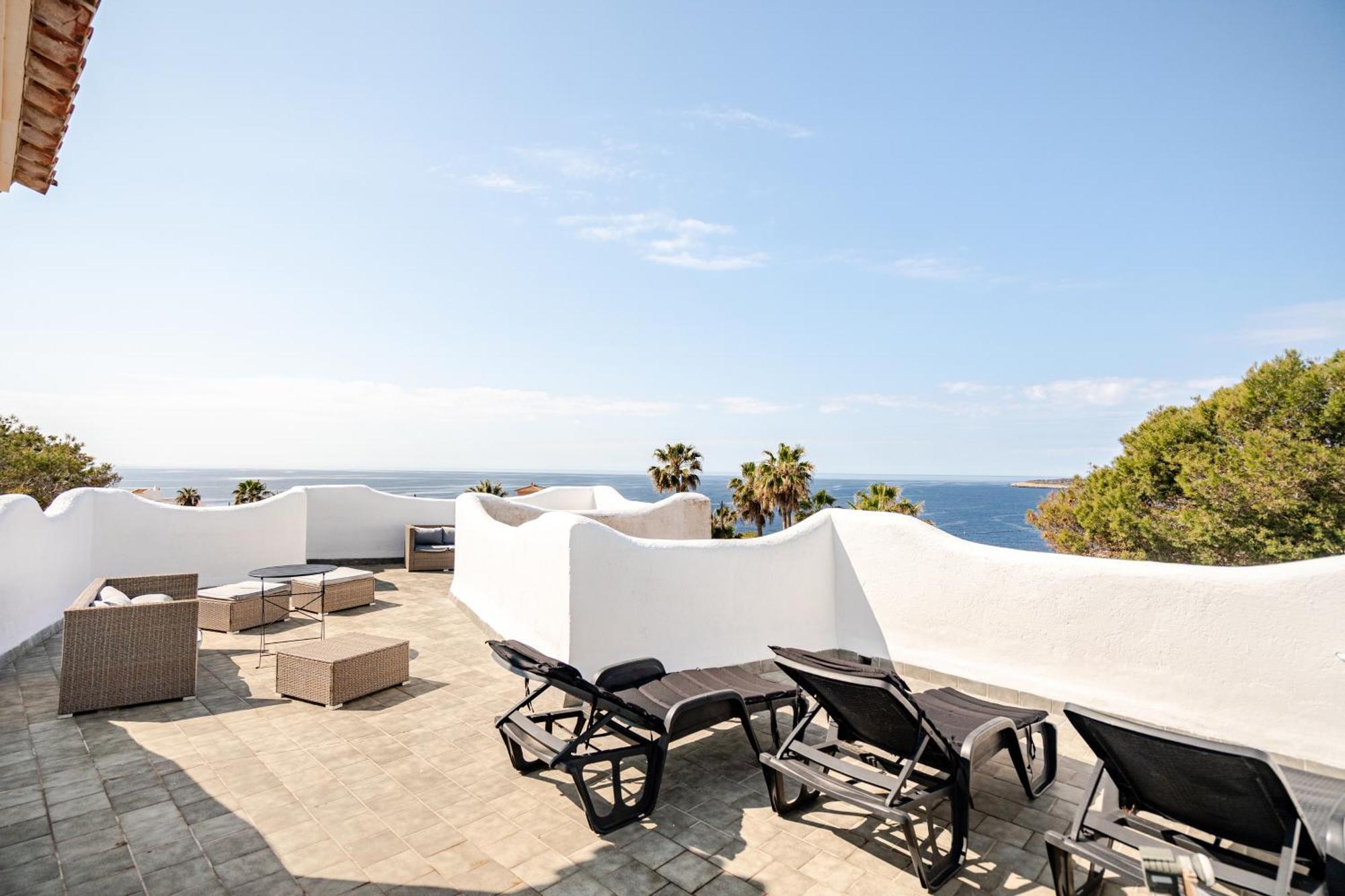 Gigantische Villa Mit Meerblick, Panoramablick & Pool-Oase Cala Pi  Luaran gambar